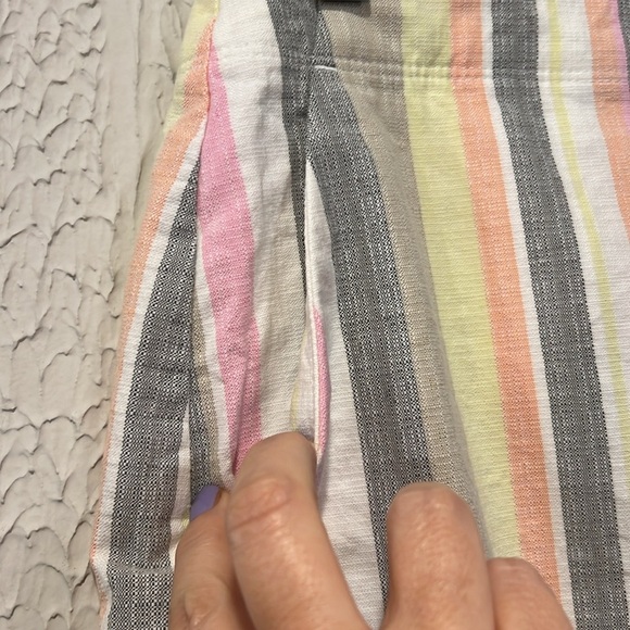 Loft Striped Multicolor Skirt size 2 - Picture 6 of 10